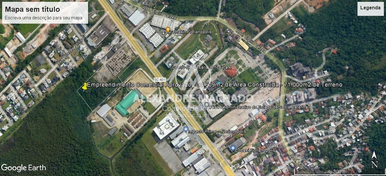Terreno para permuta em área construída ou venda em FLORIANOPOLIS - SC