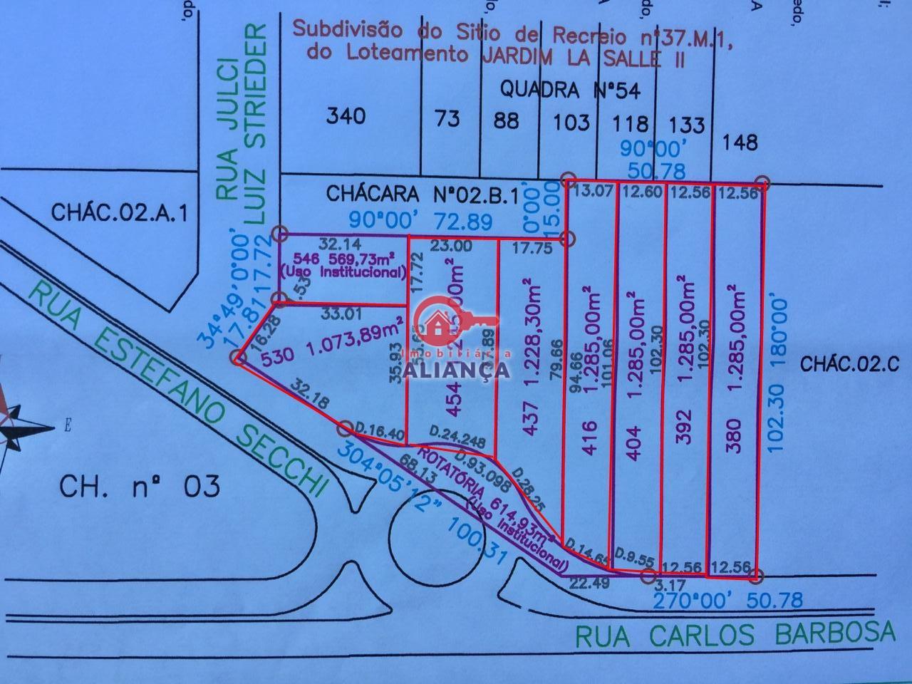 Terreno  venda, NA AVENIDA CARLOS BARBOSA, JARDIM TOCANTINS, TOLEDO - PR