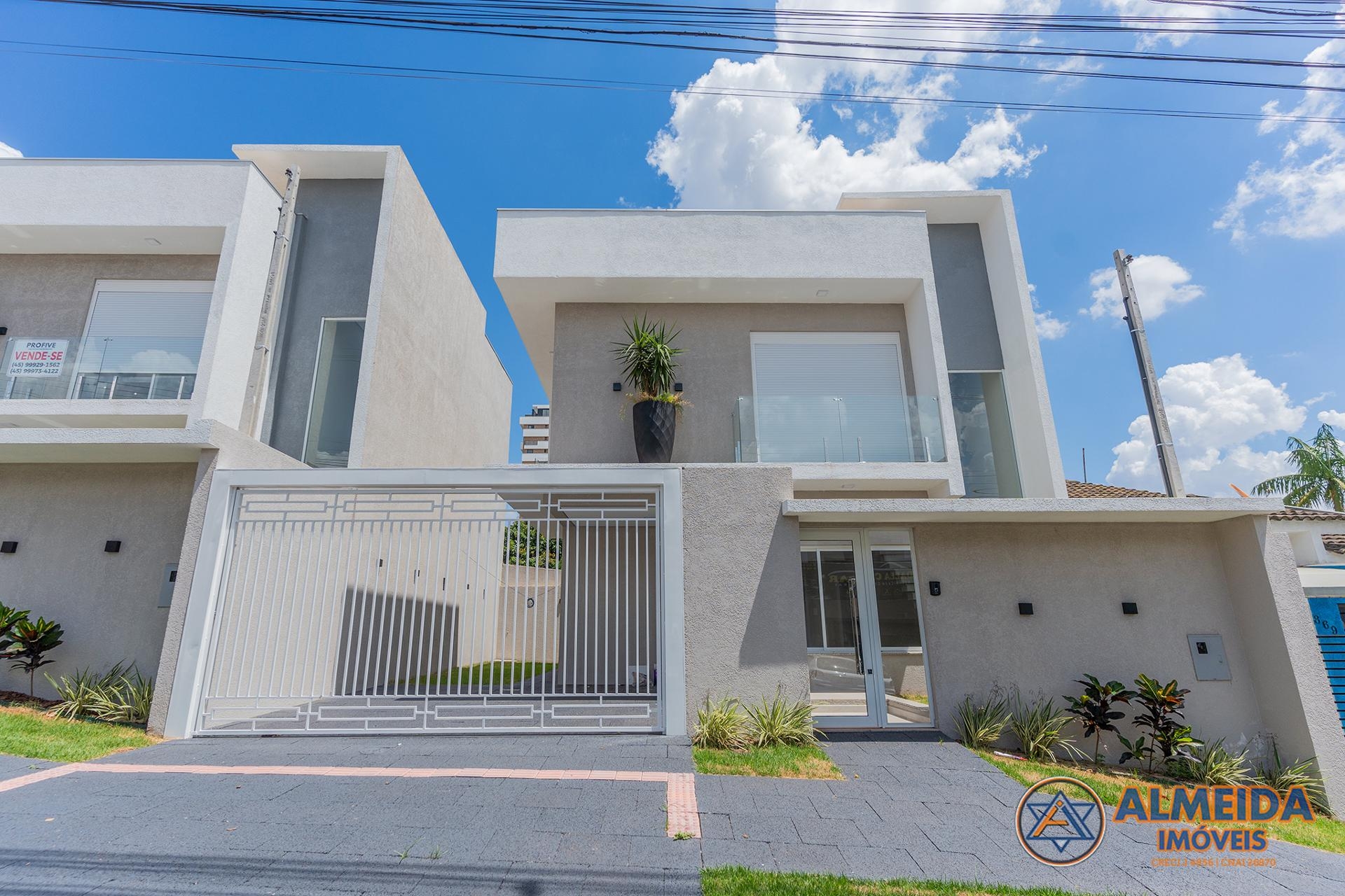 SOBRADO NOVO ALTO PADRÃO NO BAIRRO CANCELLI, COM 3 SUÍTES