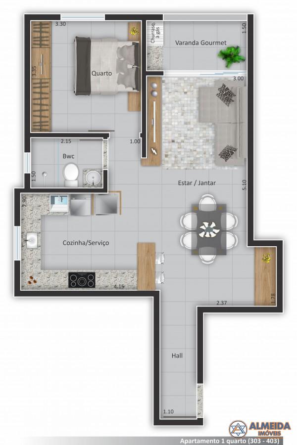 APARTAMENTOS ALTO PADRO PARA VENDA NO EDIFICIO RESIDENCIAL LONDON LOCALIZADO NO BAIRRO ALTO ALEGRE