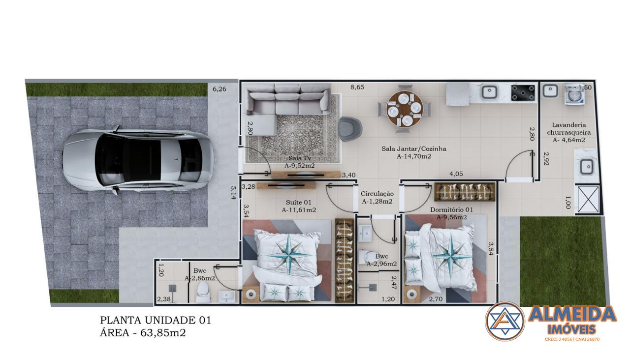 CASAS PARA VENDA  NA PLANTA COM FINO PADRÃO DE ACABAMENTO NO R...
