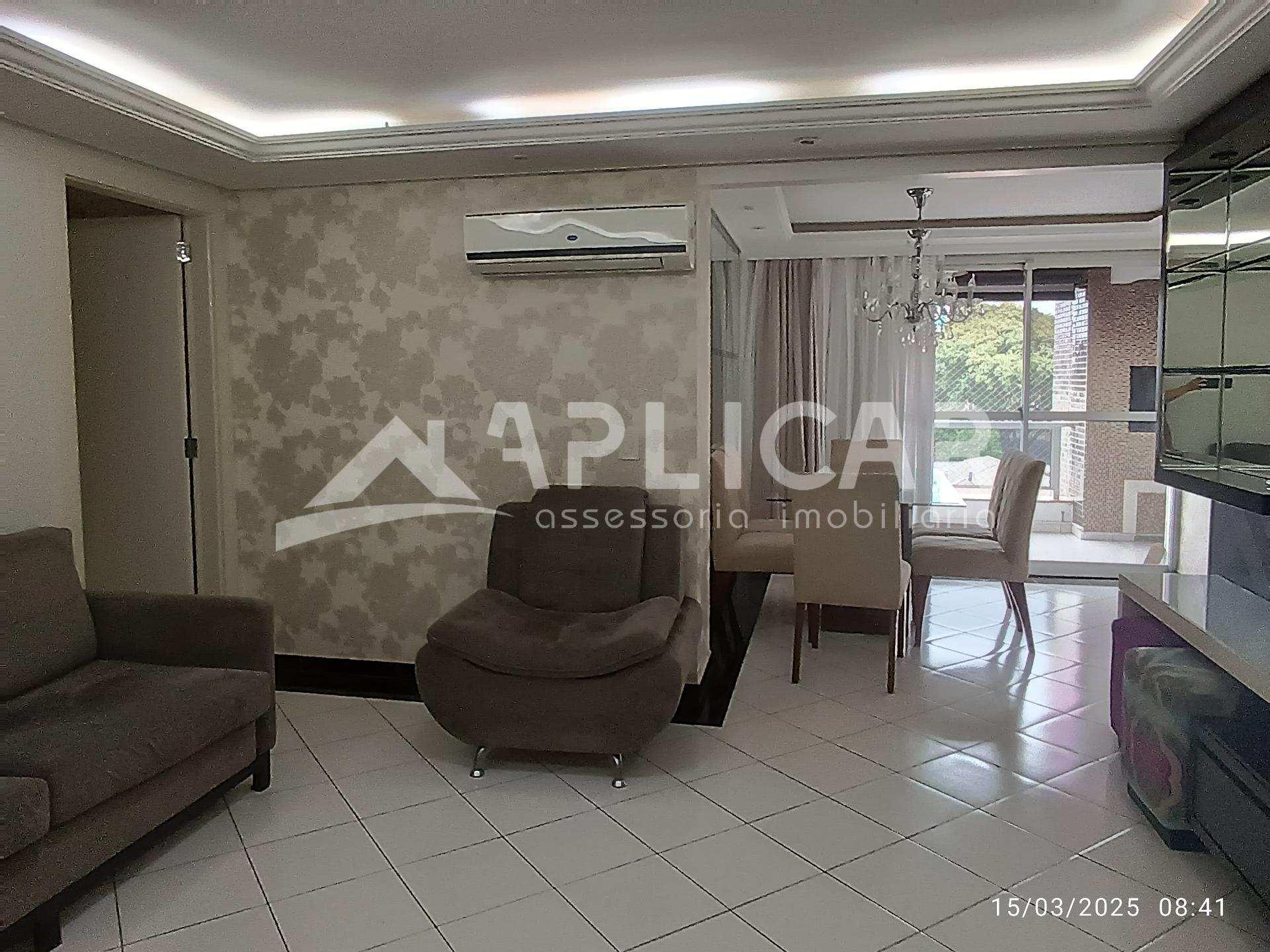 APARTAMENTO SEMIMOBILIADO COM 3 QUARTOS NO EDIFÍCIO RESIDENCIA...