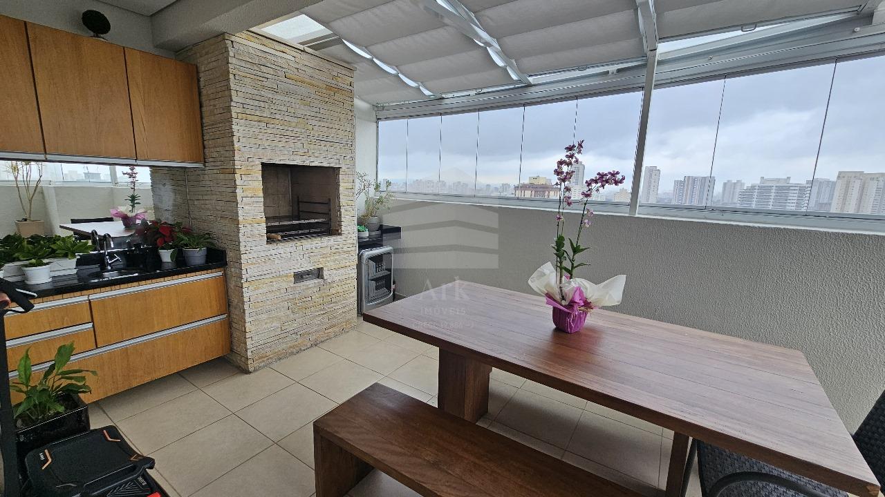 Cobertura, V. Gumercindo, 3 dorms., sendo 1 ste,  coz. amer., ...
