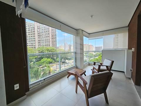 Apartamento mobiliado com suite e 1 vaga para locação com 56 m...