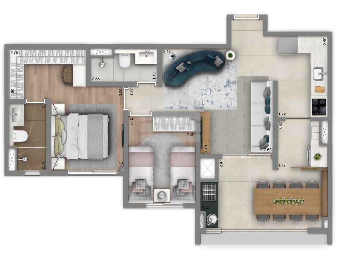 Apartamento com 2 dormitórios à venda, Alto do Ipiranga, SAO P...