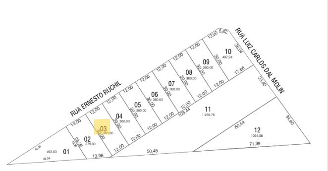 Terreno à venda com 360,00 m  no bairro Fraron em Pato Branco ...