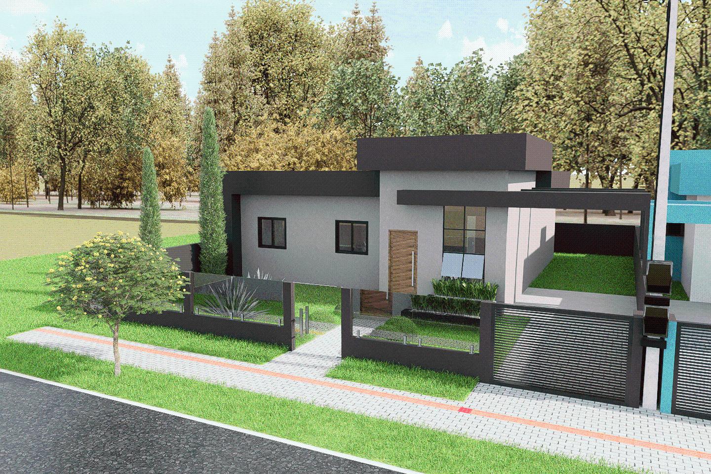 Casa em construção no bairro São Francisco em Pato Branco - PR