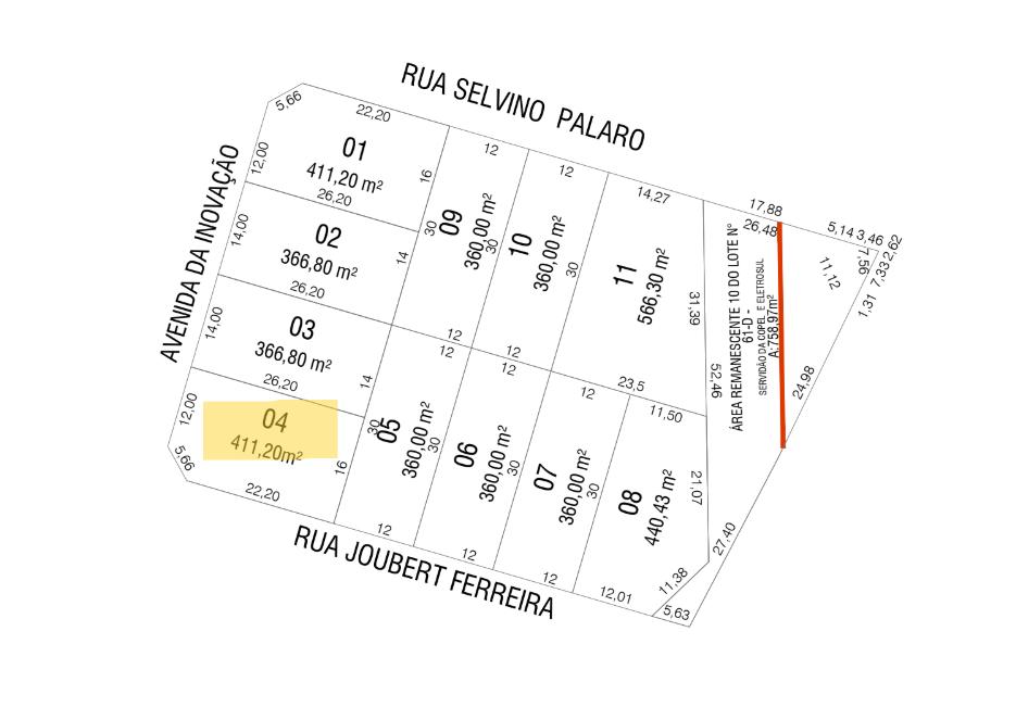 Lote á venda próximo ao PB Shopping no bairro São Luiz em Pato...