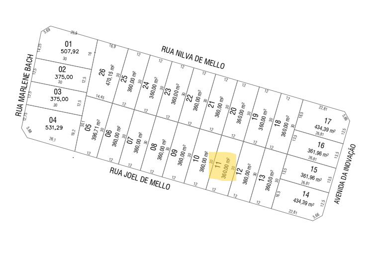 Lote ? venda pr?ximo ao PB Shopping no bairro S?o Luiz em Pato...