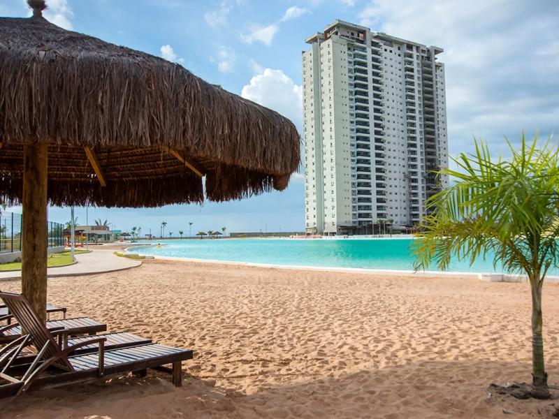 Apartamento no Brasil Beach Home Resort com 1 suíte, 2 demi-su...