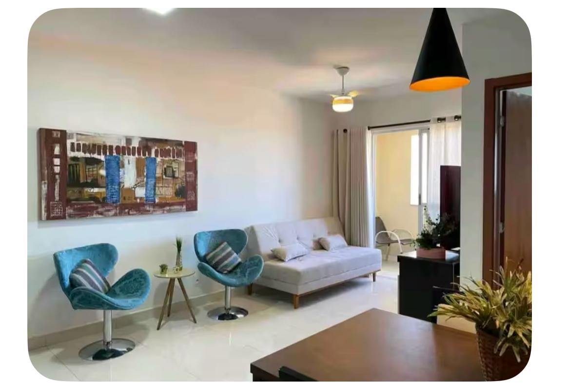 Flat mobiliado no Luxxor com Porteira fechada, ideal para Airb...