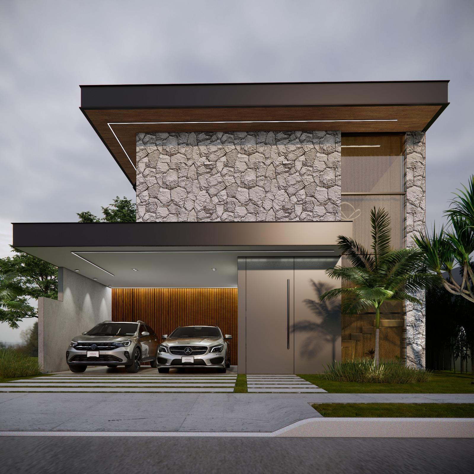 Sobrado moderno no Brisas Condomínio Horizontal com 3 suítes e...