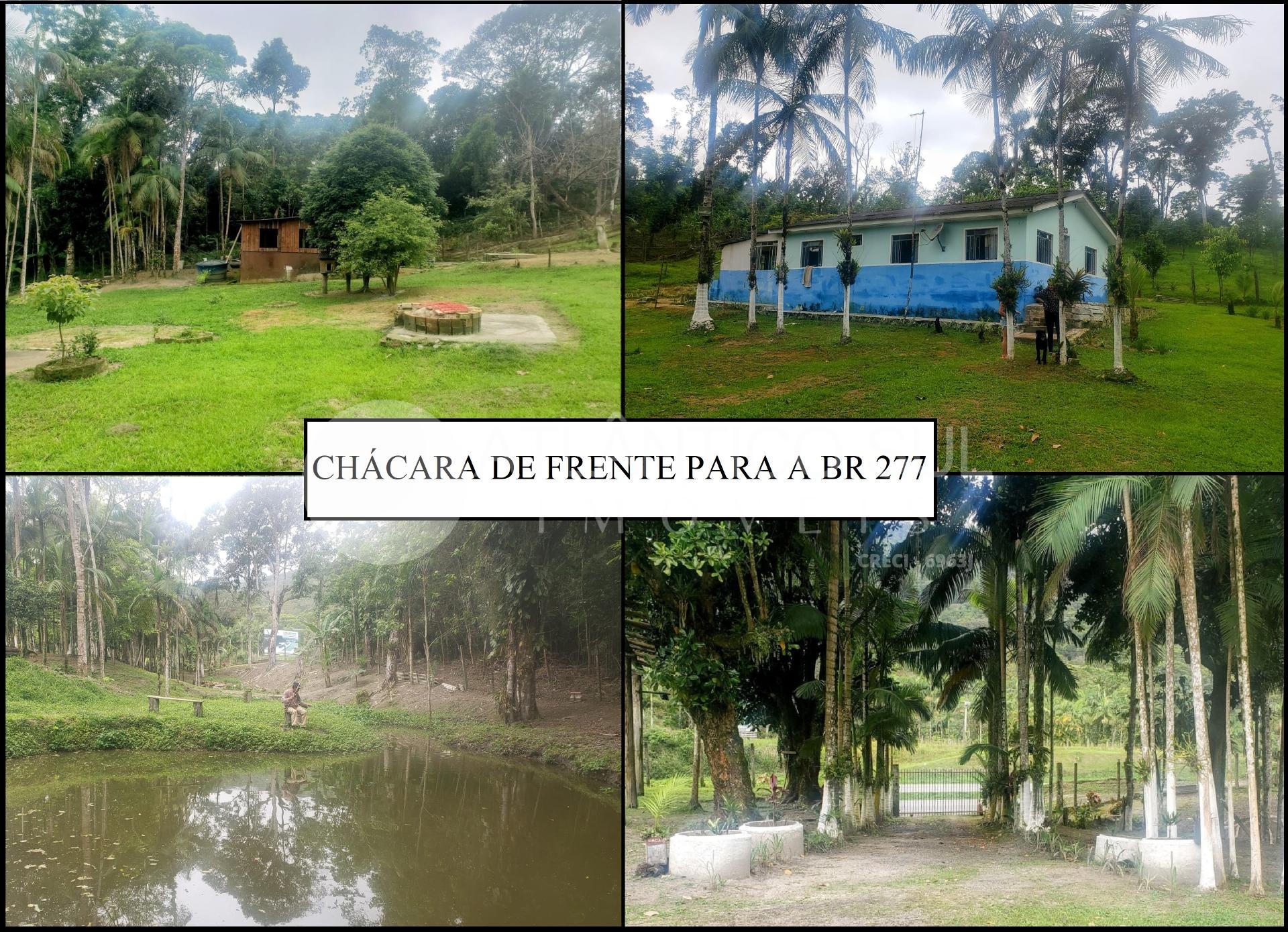 Chácara à venda com frente para a BR 277 em Paranaguá, Paranaguá