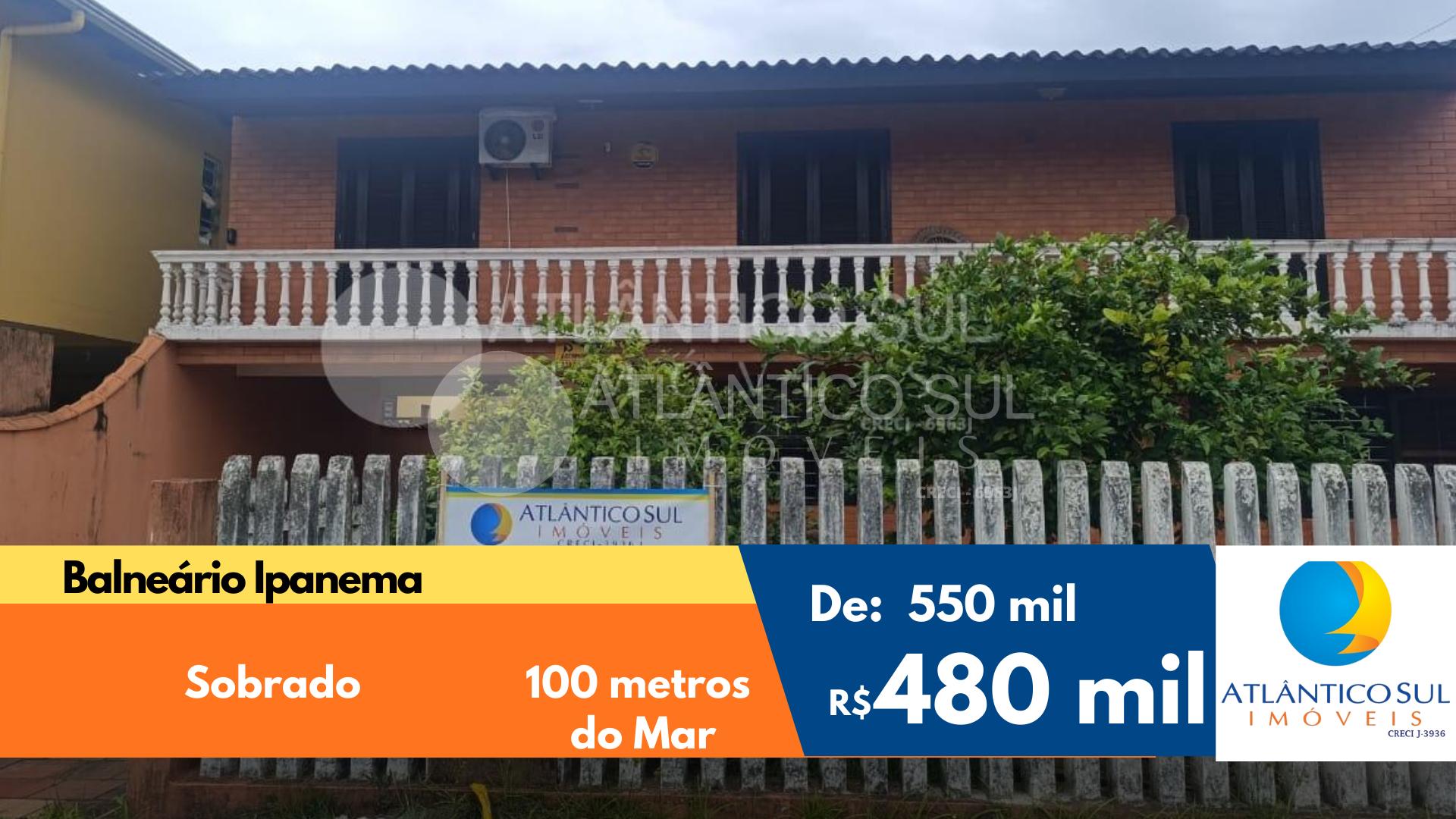 Sobrado com edícula à venda, IPANEMA, PONTAL DO PARANA - PR