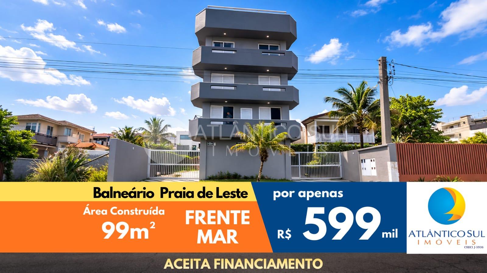 APARTAMENTO FRENTE MAR EM PRAIA DE LESTE, PONTAL DO PARANA - PR