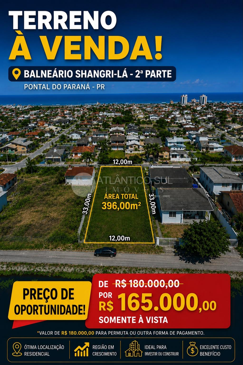 Terreno à venda, SHANGRI-LÁ, PONTAL DO PARANA - PR