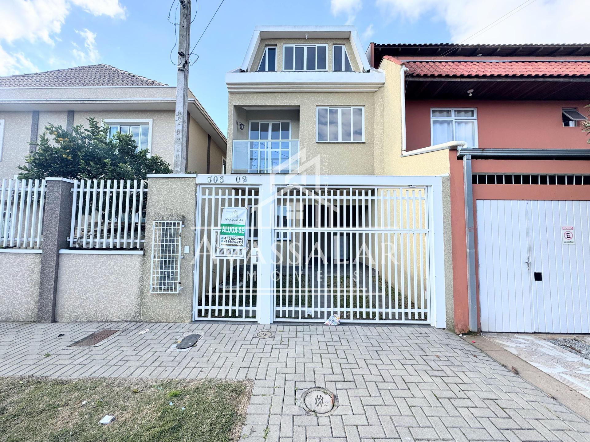 Sobrado para loca??o 3 quartos e ?tico, S?tio Cercado, CURITIB...
