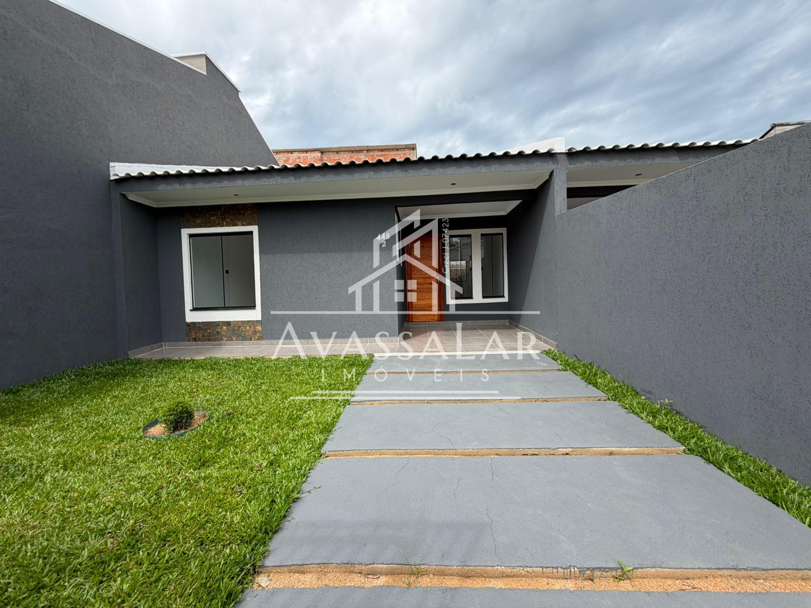 Casa em fase de acabamento no bairro igua?u com tr?s dormit?rios