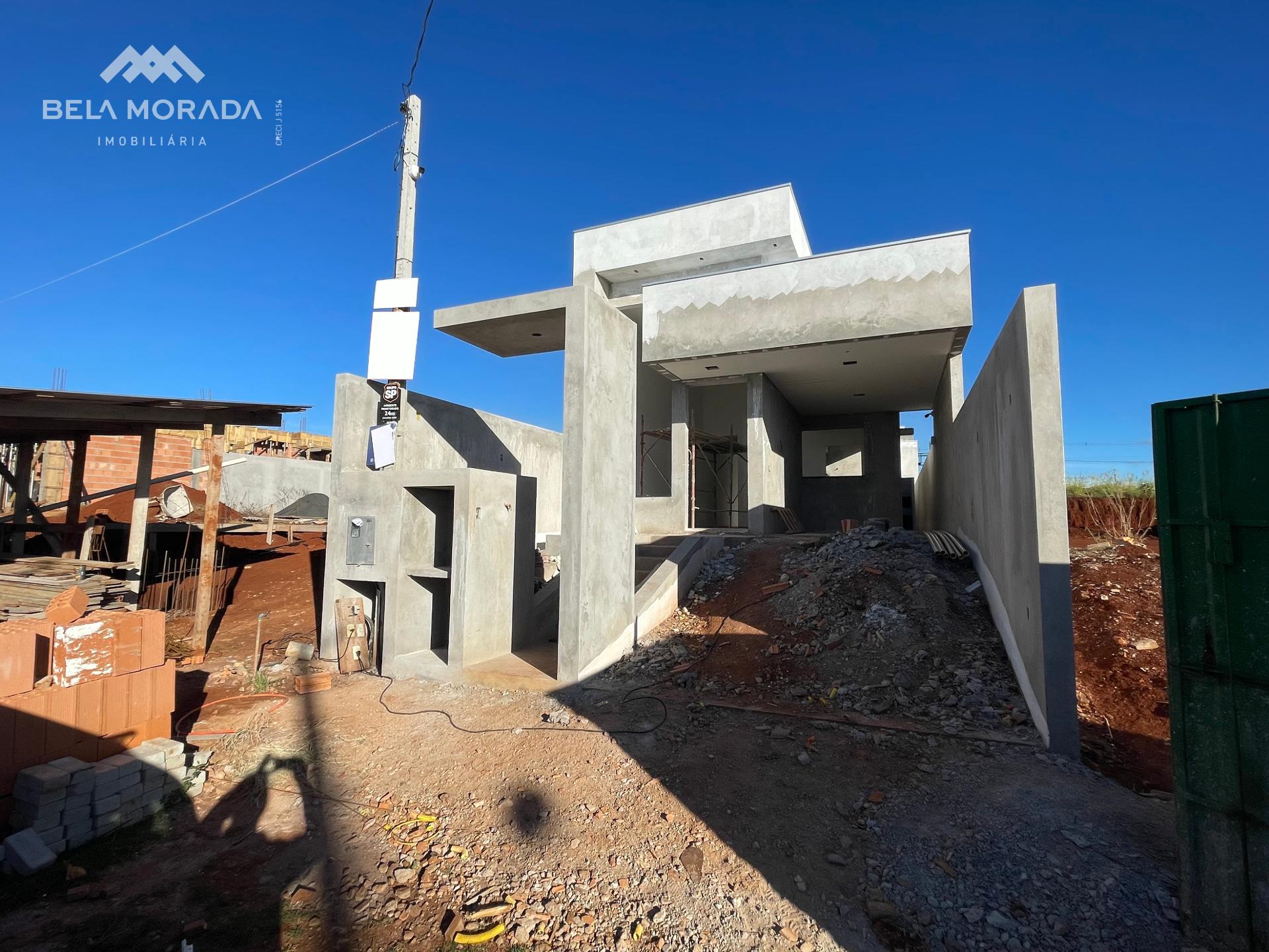 CASA EM FASE DE CONSTRUÇÃO NO BAIRRO FRARON LOTEAMENTO DOM LUI...