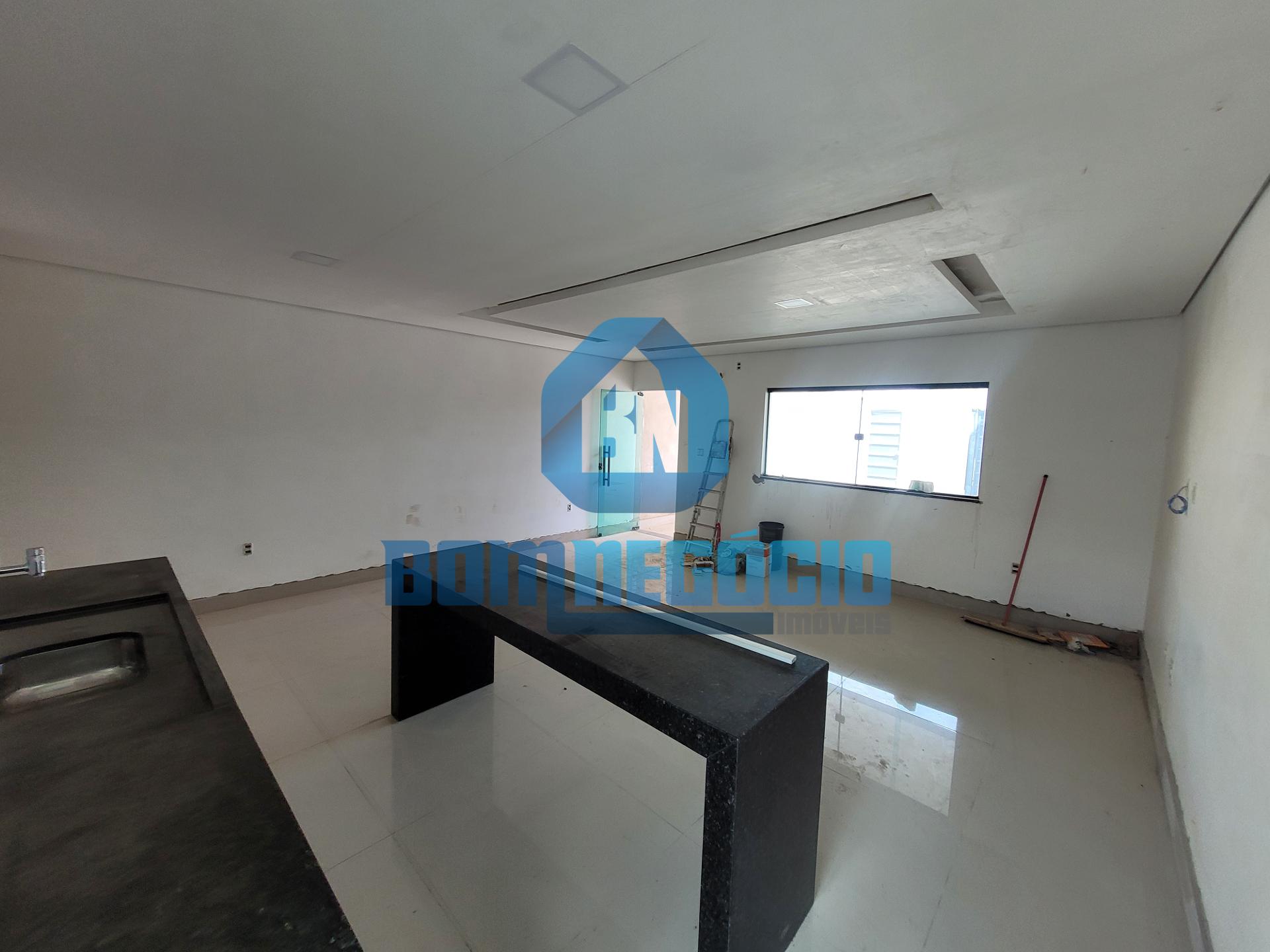 Casa nova com 3 quartos, 2 banheiros e área gourmet à venda, E...