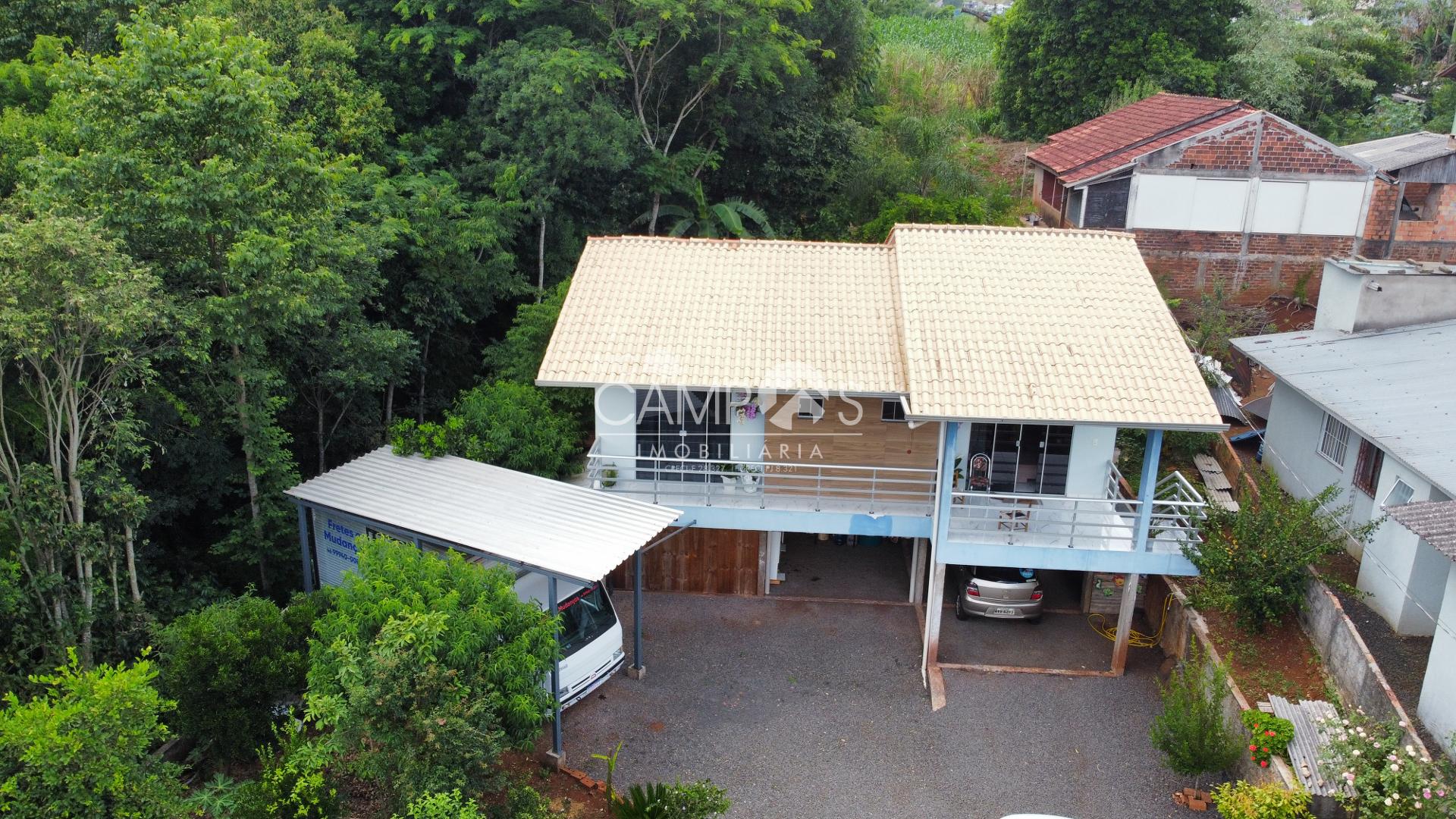Casa de alvenaria a venda na linha Tartari  Casa conta com 2 q...