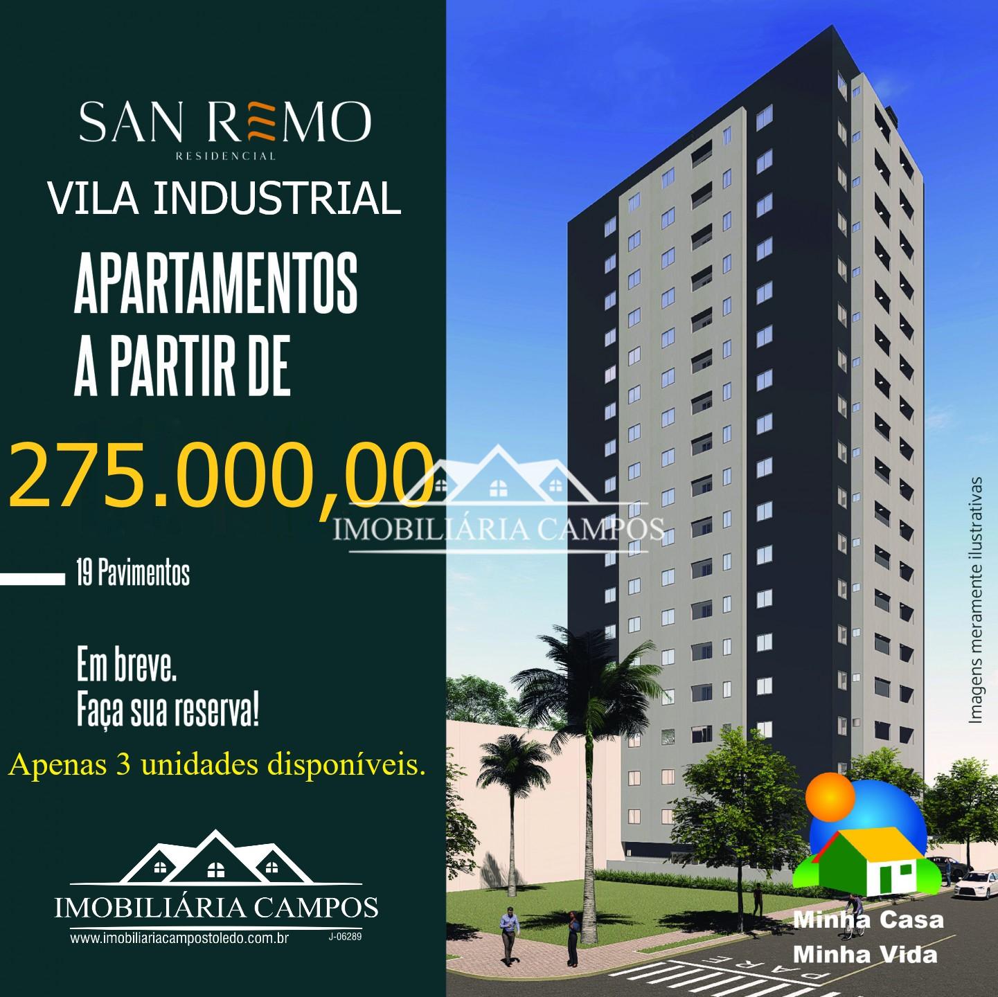 Apartamento à venda, Vila Industrial, TOLEDO - PR