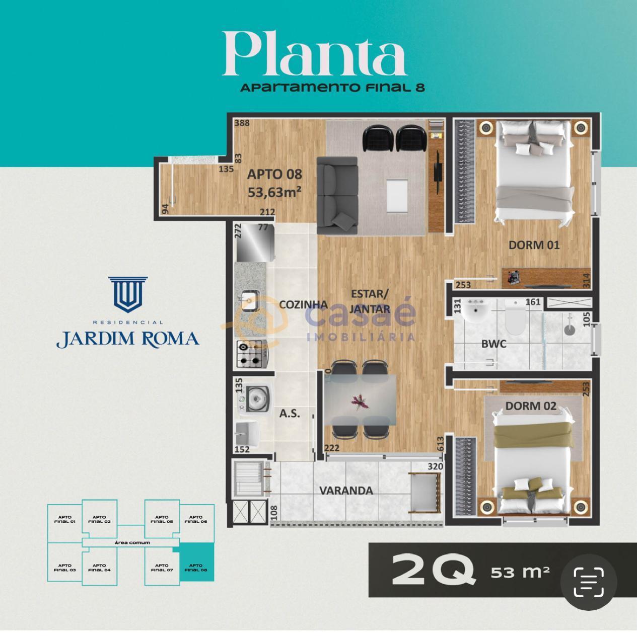 Apartamento à venda, BORTOLON, XANXERE - SC