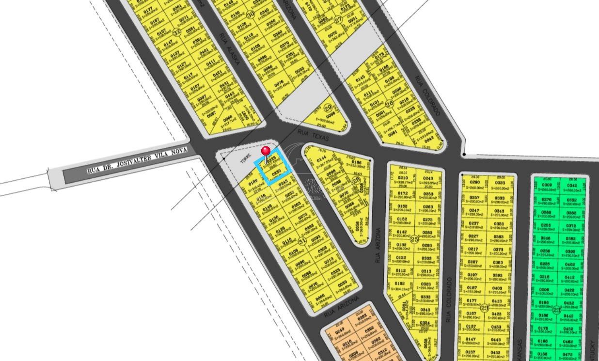Terreno de esquina com àrea de 207,42m2, Ecoville I, Região do Porto Belo