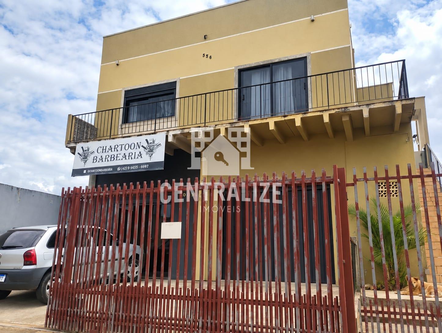 Sobrado com 3 quartos, sendo 1 suíte, mais 2 salas comerciais em Oficinas, Ponta Grossa-PR