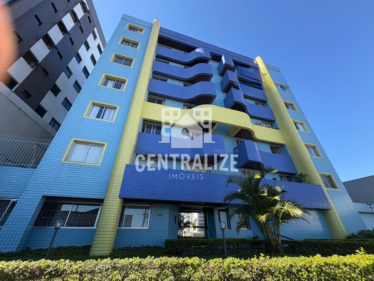 Apartamento com 3 quartos, sendo 1 suíte para locação, Edifício Barcelona, Centro, Ponta Grossa -PR