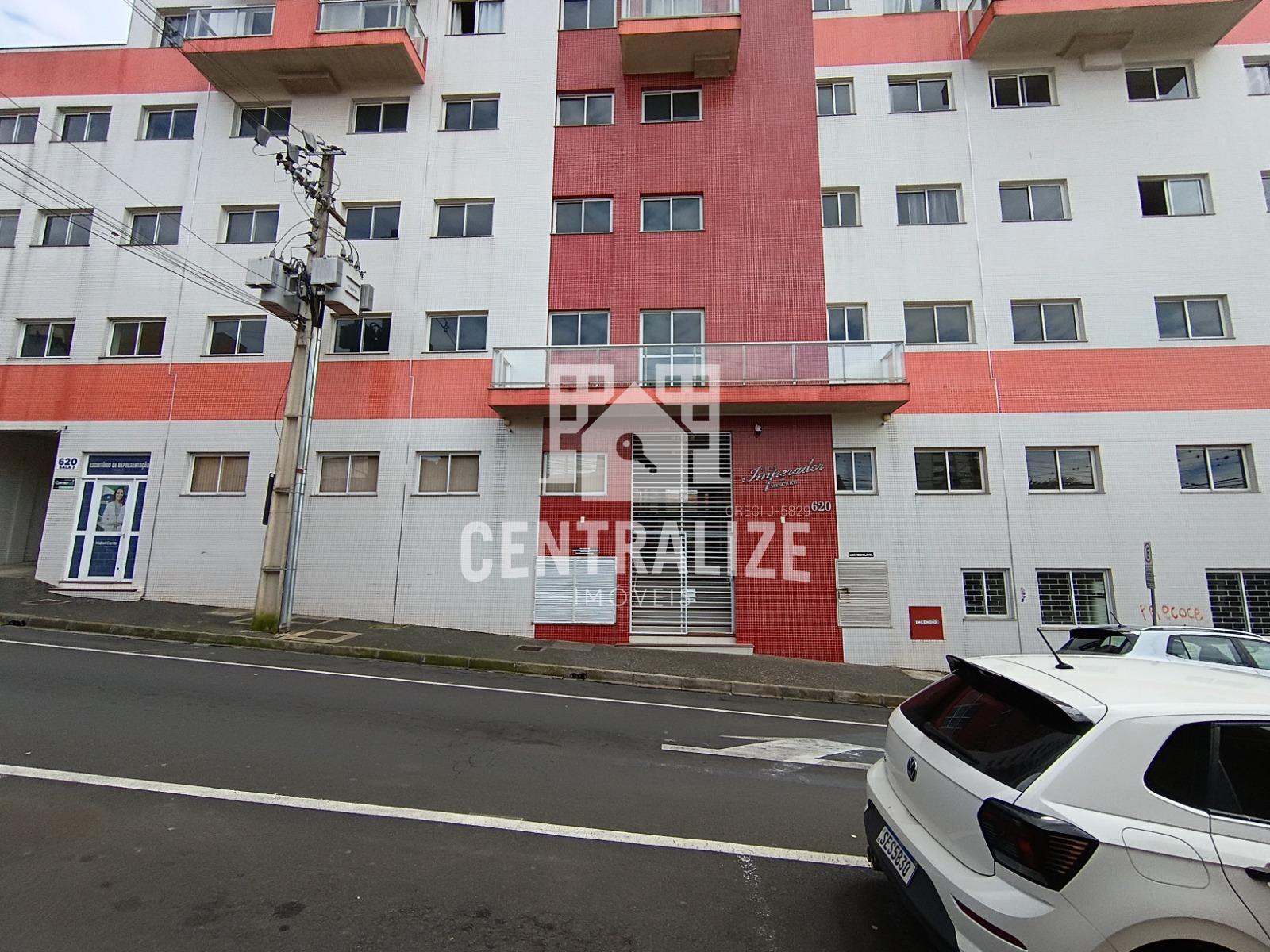 Apartamento mobiliado com suíte para locação no Edifício Imperador, Centro, Ponta Grossa - PR