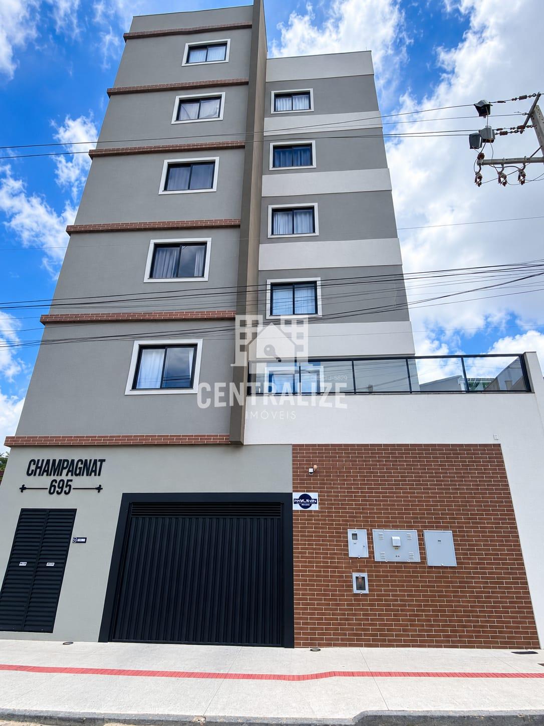 Apartamento com 2 quartos, sendo 1 suíte, no Edifício Champagnat, Estrela, Ponta Grossa- PR
