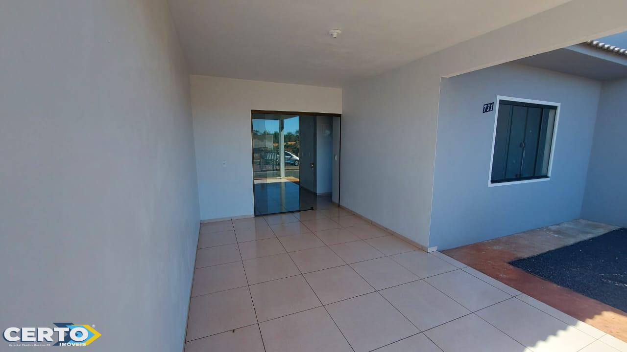 Casa com 2 quartos, sala , cozinha, lavanderia, banheiro, garagem