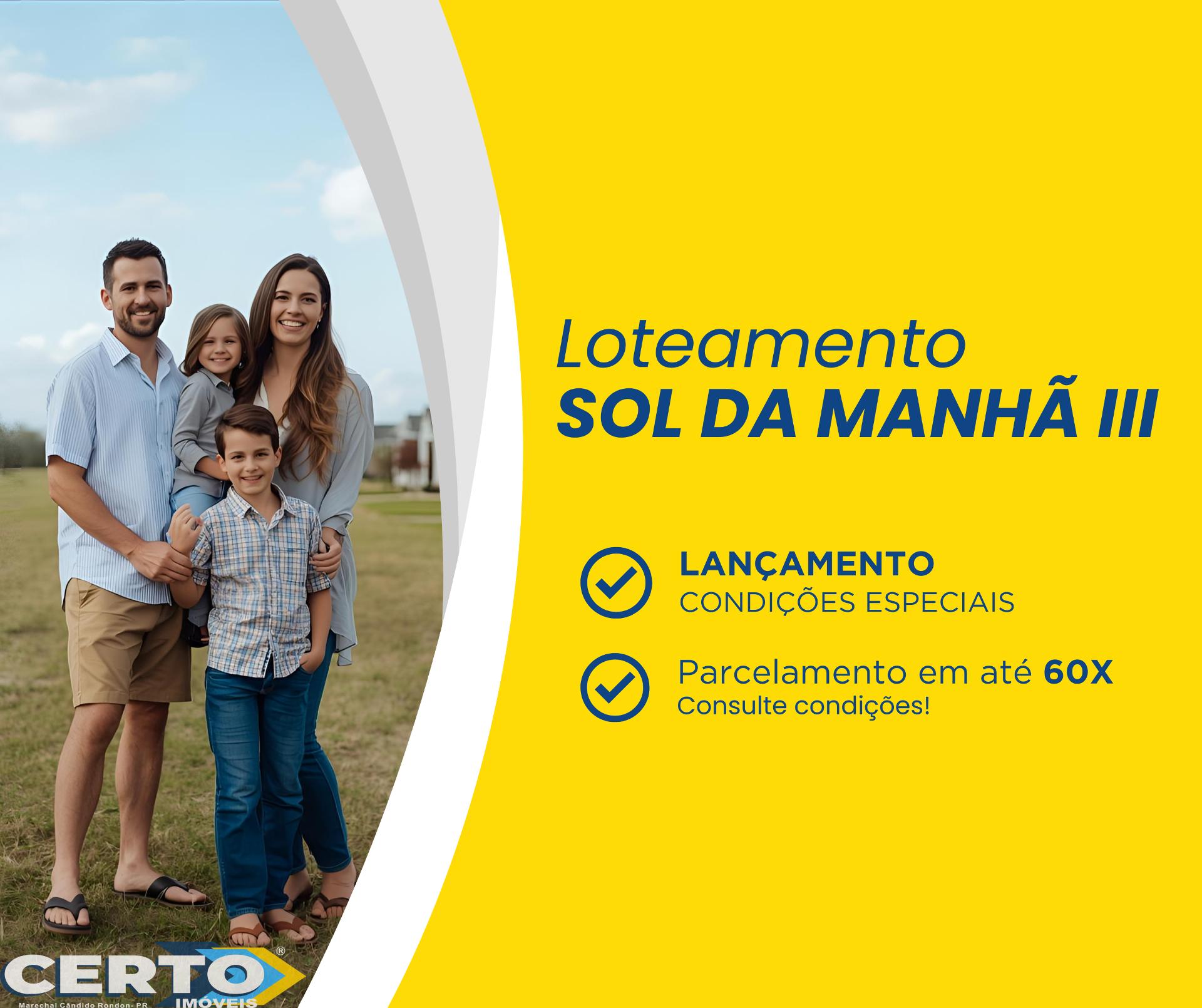 LOTEAMENTO SOL DA MANHÃ III