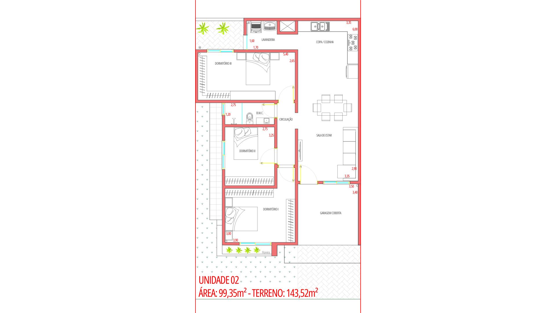 Casa em fase de construção no Loteamento Gubert