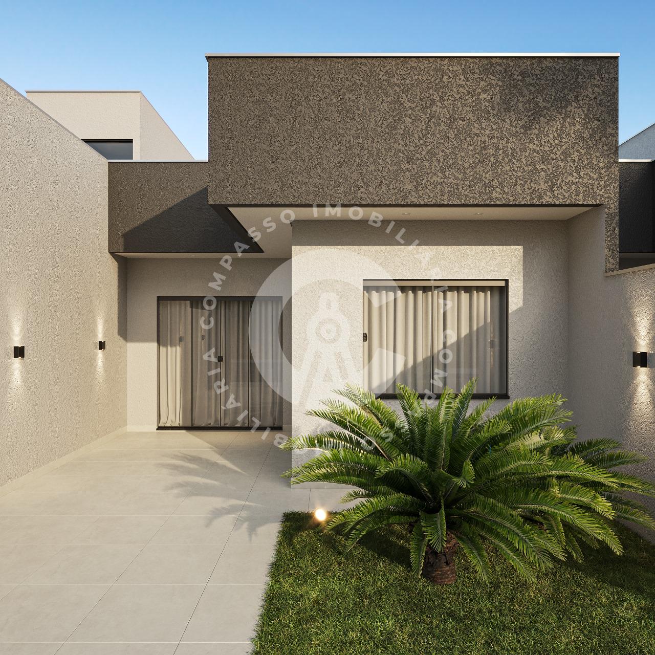 Casa à venda, de esquina com 2 quartos e arquitetura moderna, ...