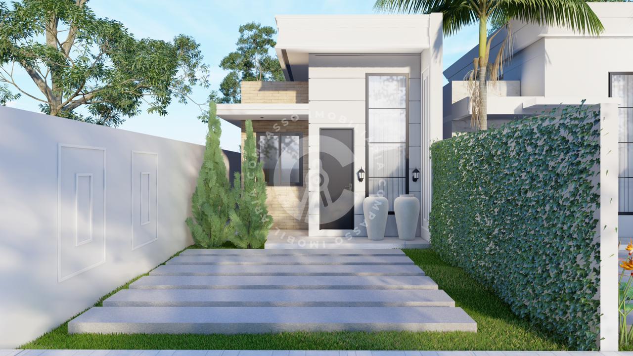 Casa nova no Novo Mundo com 1 suíte, quintal e ótima localizaç...