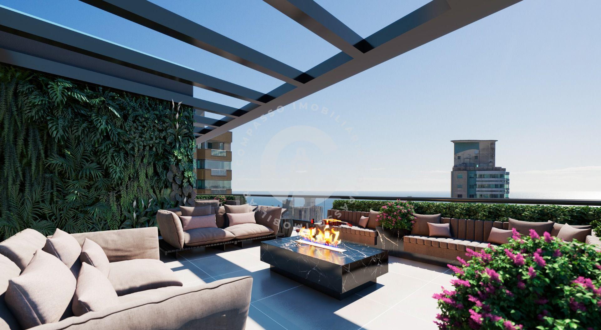 Apto em Meia Praia  3 suítes, churrasqueira, 2 vagas e alto pa...