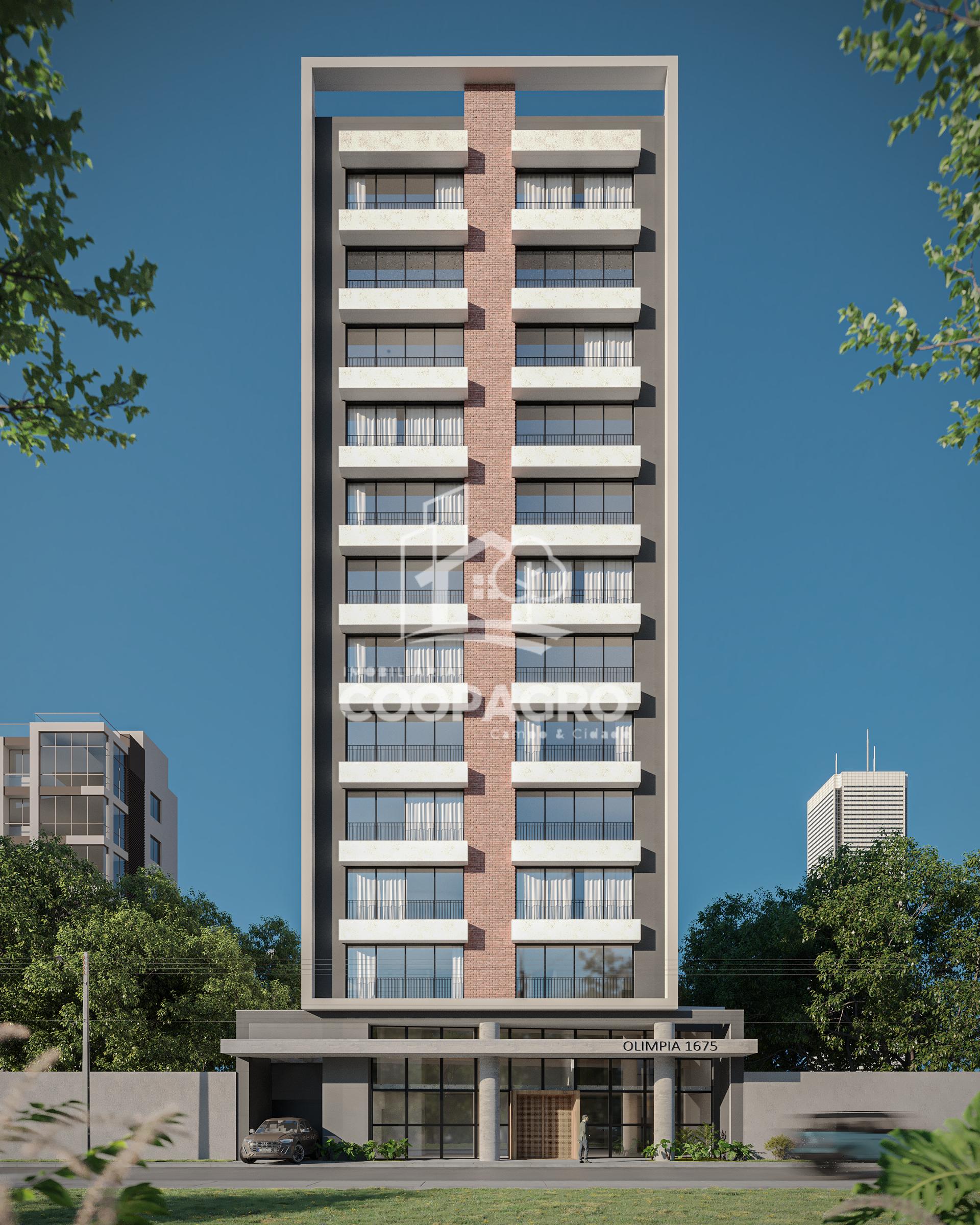 Apartamento no Edifício Olímpia - Centro - Toledo - PR.
