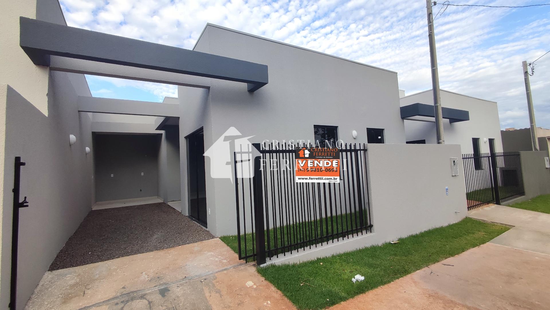Casa com dois dormitórios, sala e cozinha integrados à venda n...