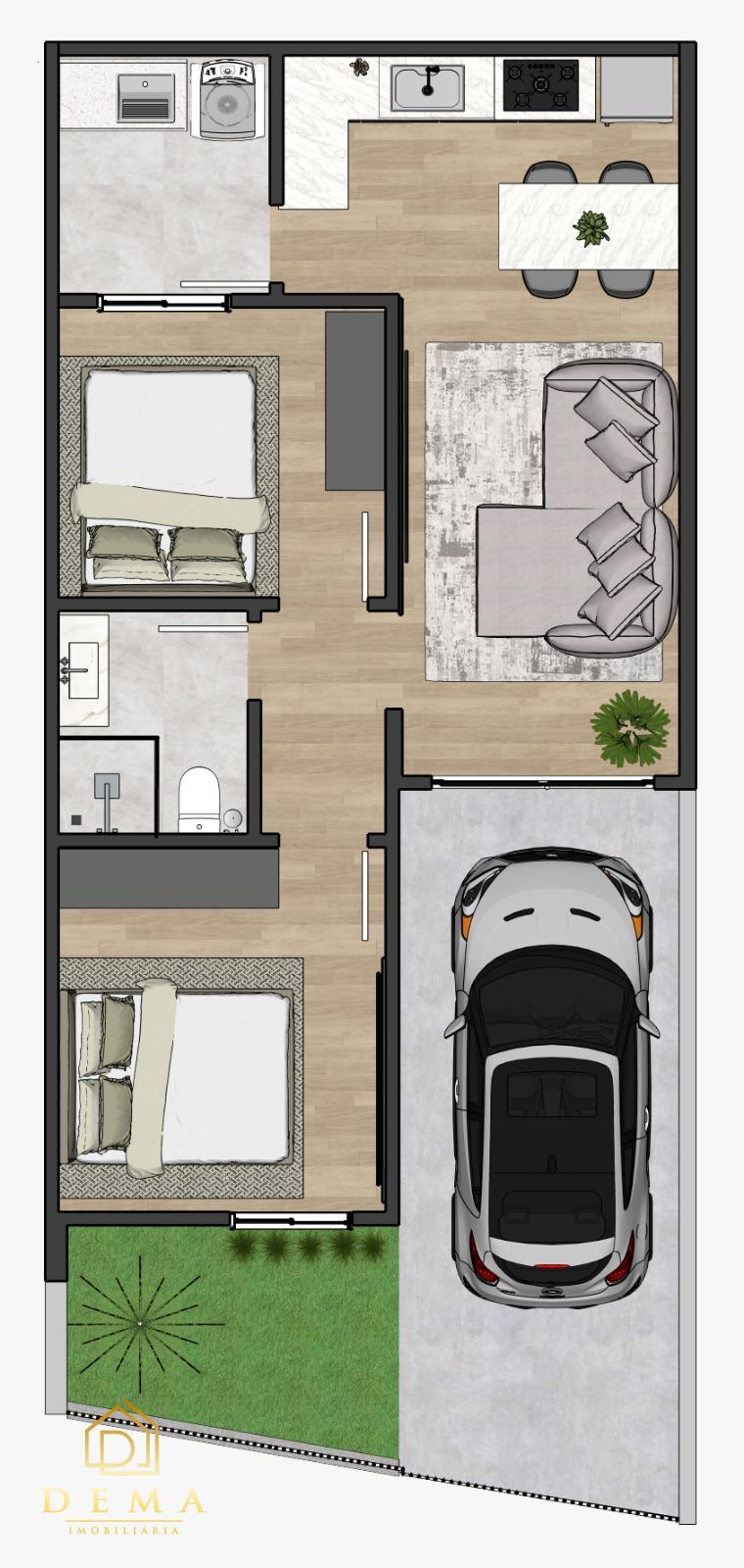 Casa, 2 quartos, 46 m² - Foto 8