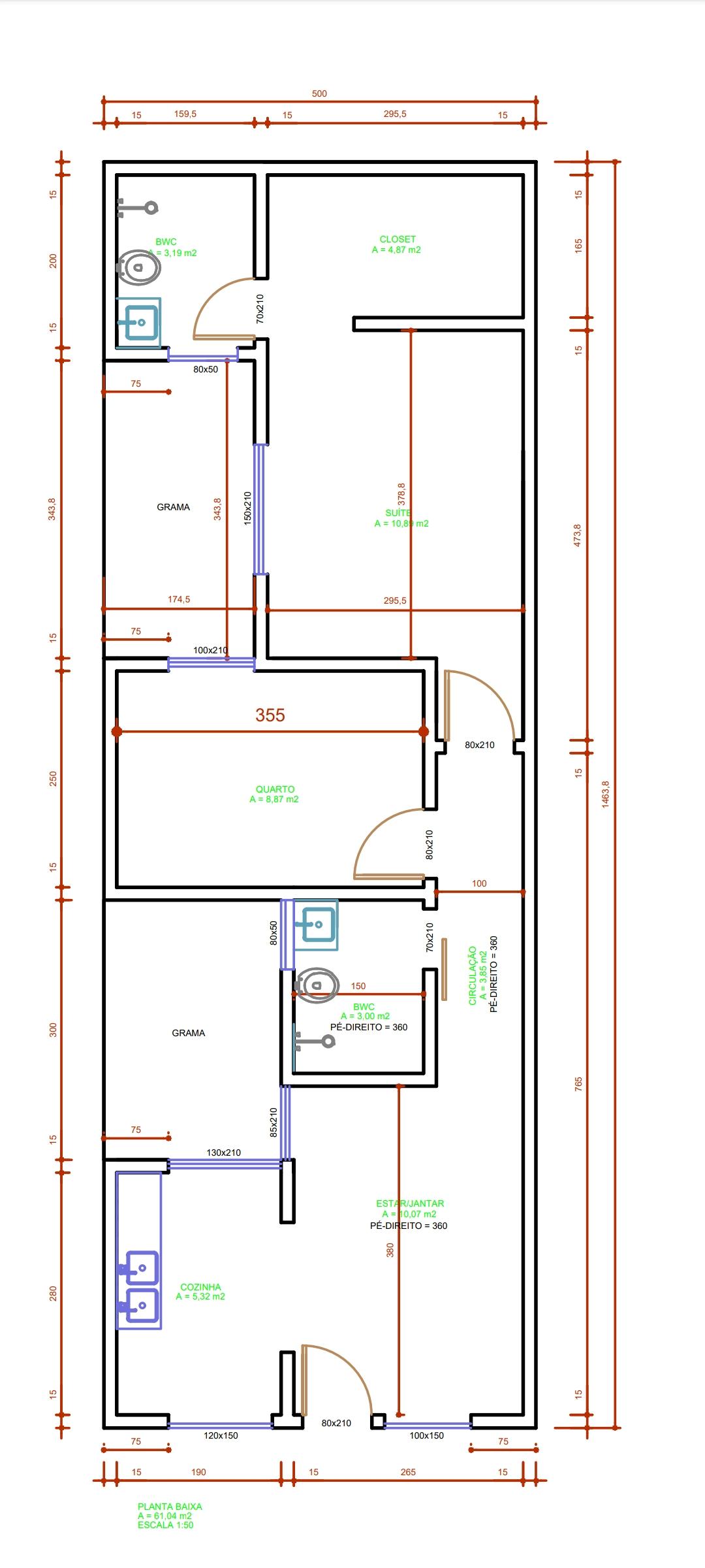 Casa na planta com suíte e closet no Bairro Florença, CASCAVEL...
