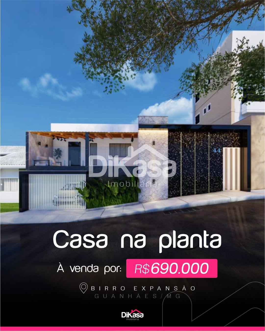 Casa à venda, EXPANSÃO, GUANHAES - MG