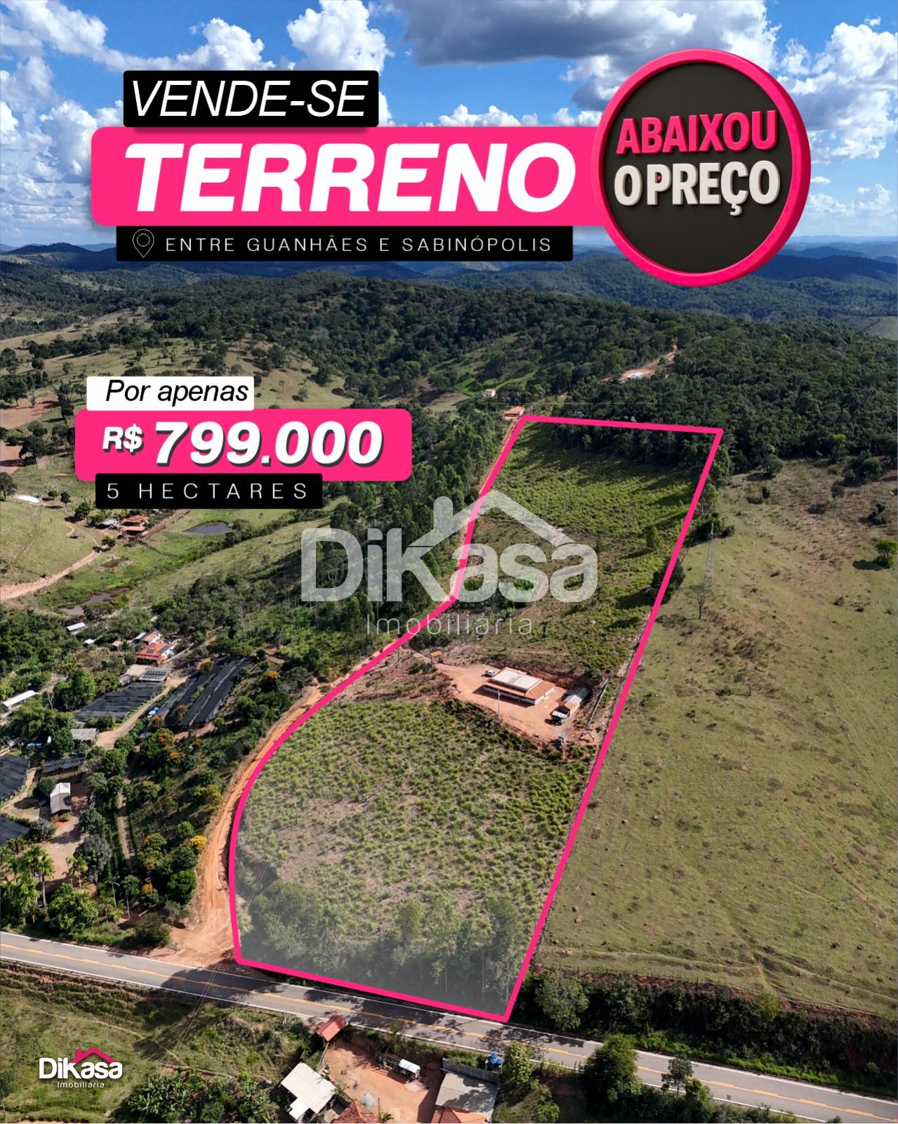 Terreno à venda, RIBEIRÃO GRAIPU, GUANHAES - MG
