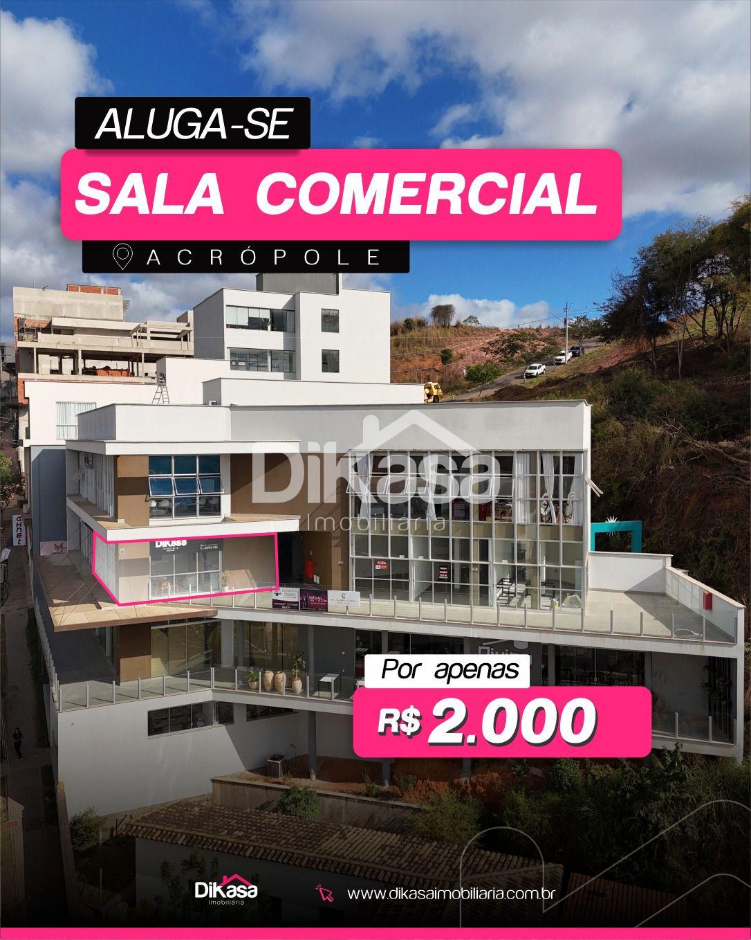 ALUGA-SE SALA COMERCIAL NO BAIRRO ACRÓPOLE