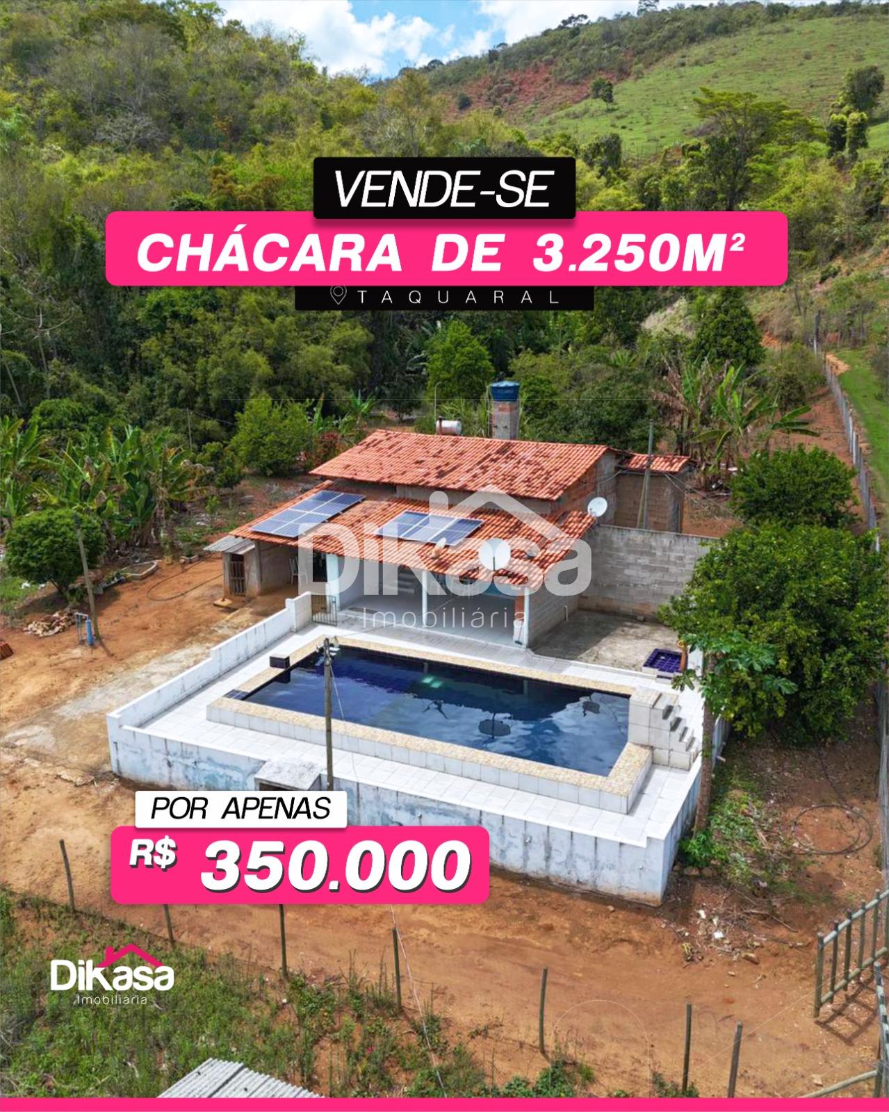 CHÁCARA DISPONÍVEL - TAQUARAL