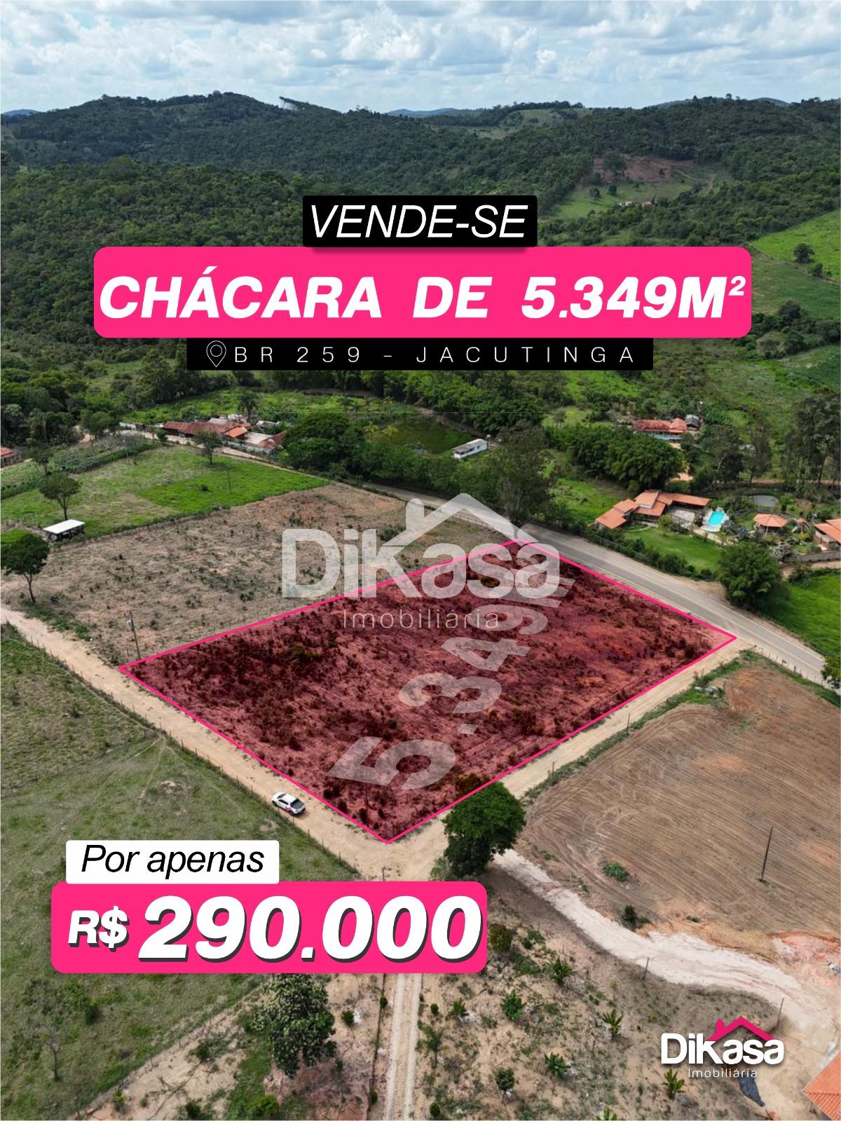 Chácara às margens da BR-259, sentido Virginópolis