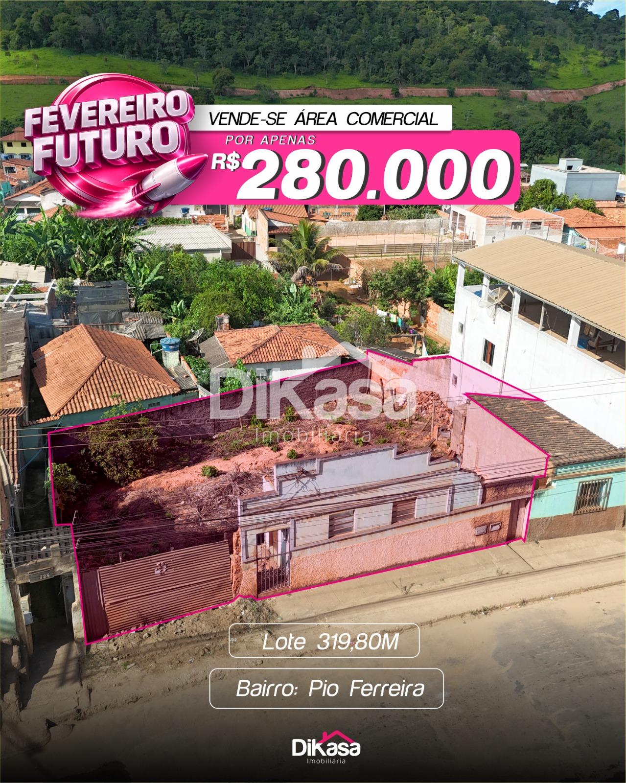 VENDE-SE ÁREA COMERCIAL PIO FERREIRA