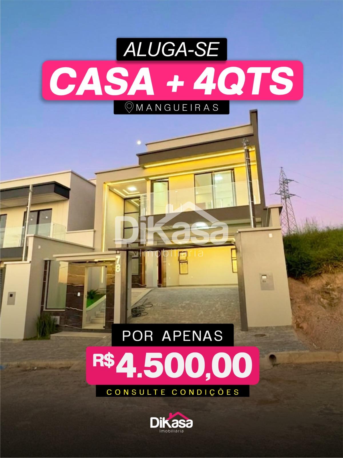 LINDA CASA PARA LOCAÇÃO E VENDA NO BAIRRO MANGUEIRAS