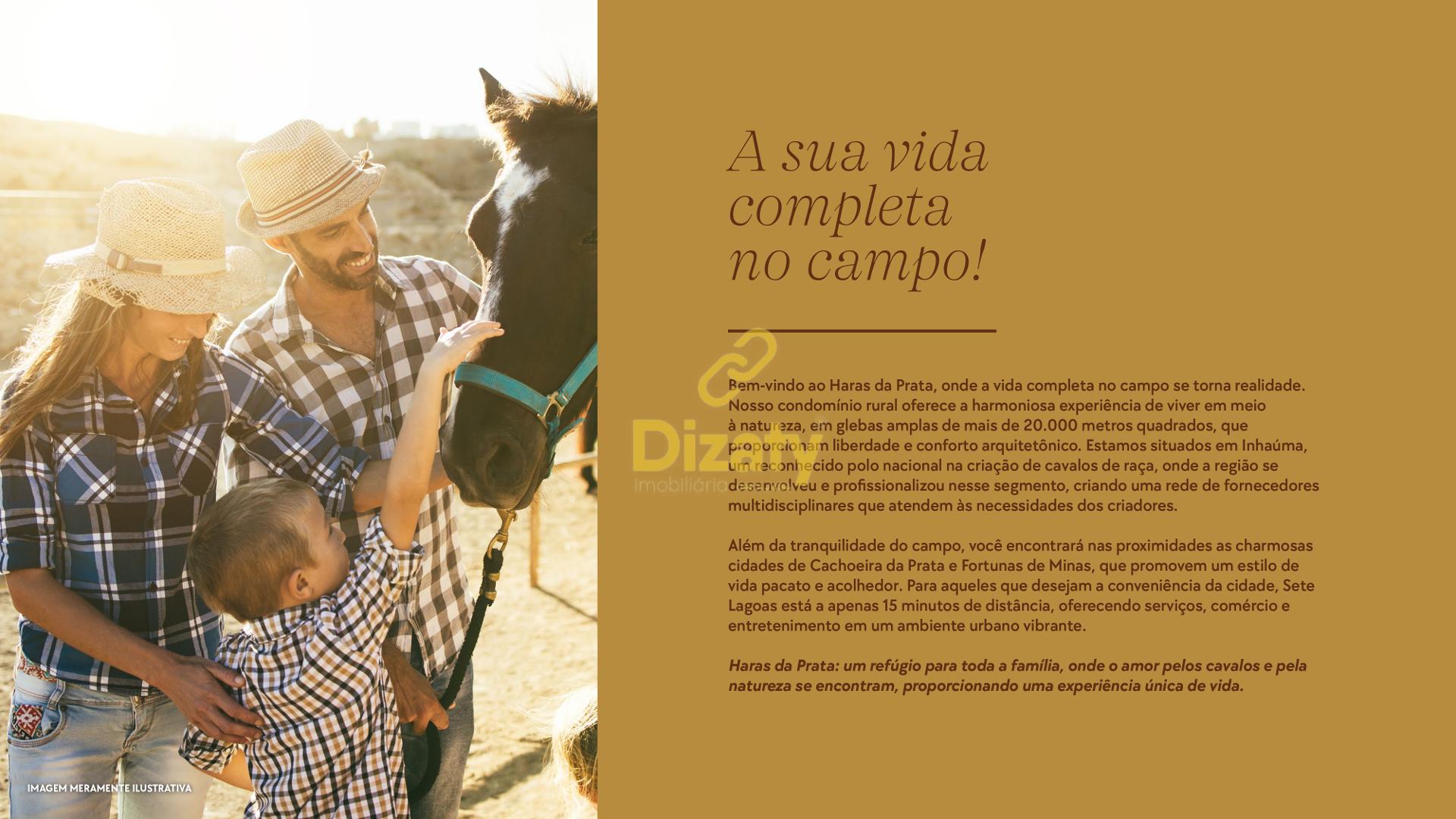 GLEBAS A VENDA NO CONDOMNIO FECHADO HARAS DA PRATA - INHUMA MG